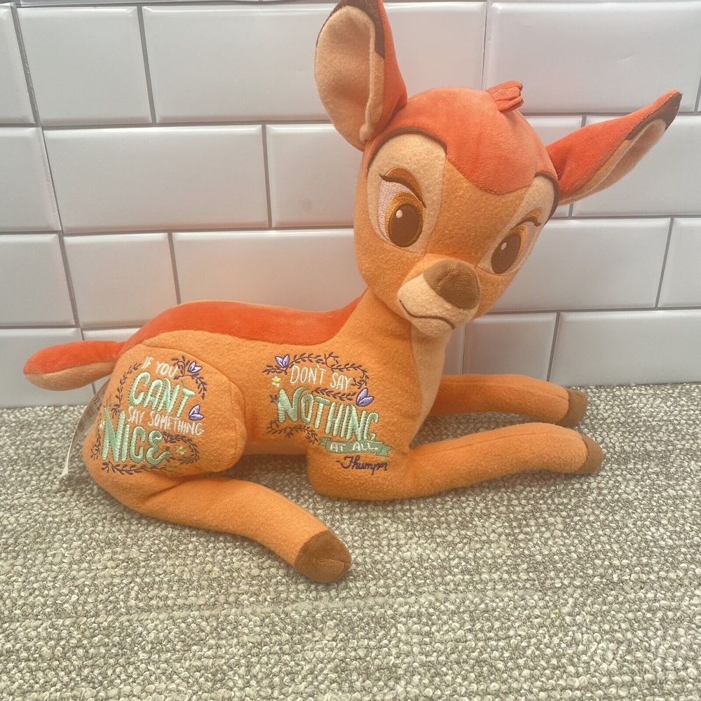 Disney Bambi Plush Wisdom Series 8 Of 12 Embroidery Statement 11 Inch‎ High